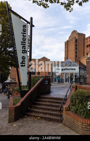 Eingang zu den Galerien Einkaufszentrum, Broadmead, Bristol Stockfoto