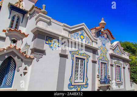 Portugal, malerischen Straßen der Küstenstadt Stadt Cascais im historischen Stadtzentrum Stockfoto