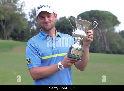 Bernd Wiesberger, Gewinner von 76° open d'Italia europäischen Tour Rennen zu dubri 76° open d'italia Golfclub Olgiata roma Golf während 76° Öffnen d'Itali Stockfoto