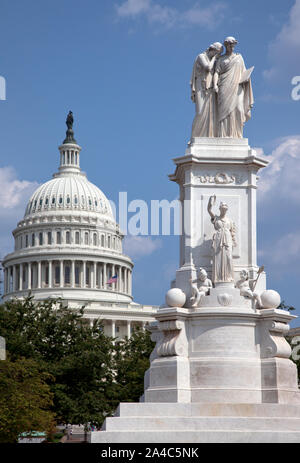 Die Peace Monument in Frieden Kreis befindet sich auf dem Gelände der U.S. Capitol, Erste St. und Pennsylvania Avenue, Washington, D.C Stockfoto