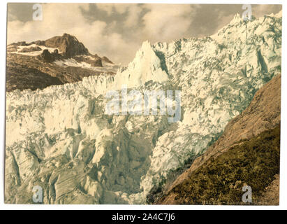 Der Rhonegletscher, Wallis, Alpen, Schweiz Stockfoto