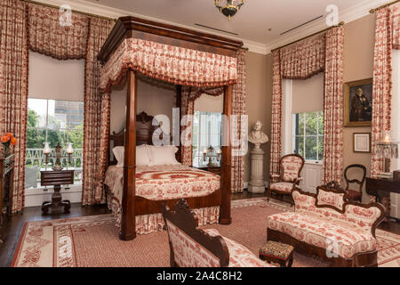 Der Sam Houston Schlafzimmer in der zweiten Etage, Südosten, der Texas Governor's Mansion in Austin, der Hauptstadt von Texas Stockfoto
