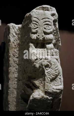 Fragmento de una Puerta. Siglo VI - VIII. Arenisca. Kathedrale von Faras, Sudán. Galería Faras. Museo Nacional. Varsovia. Polonia. Stockfoto