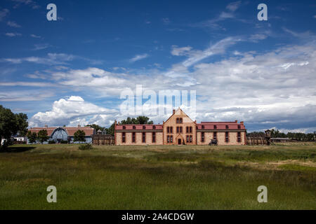 Die Wyoming Territorial Prison State Historic Site in Laramie, Wyoming Stockfoto