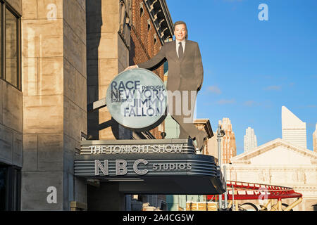 Jimmy Fallon ist Race durch New York fahren, die Tonight Show NBC Studios, Universal Studios Resort, Orlando, Florida, USA Stockfoto