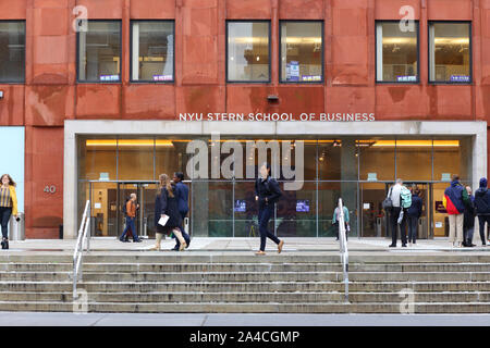 NYU Stern School of Business, 40 West 4th Street, New York, NY Stockfoto