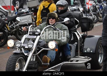 Brightona 2019 jährliches Herz-Charity-Motorradevent auf Madeira Drive, Brighton. Bild Terry Apply Stockfoto