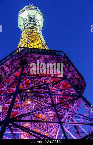 Prager Petrin Aussichtsturm Bau Prag Tschechische Republik Stockfoto