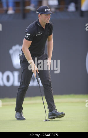 Rom, Italien. 13 Okt, 2019. Rom, Italien, 13. Oktober 2019: Matt Wallace (England), die in Aktion während der Tag 4 der 76 Golf Italian Open im Golfclub Olgiata am 13. Oktober 2019 in Rom, Italien Quelle: Unabhängige Fotoagentur/Alamy leben Nachrichten Stockfoto