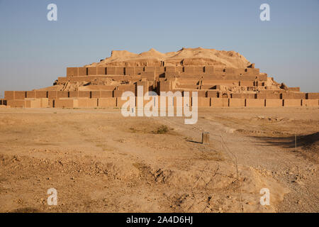 Die abgesetzte Chogha Zanbil Tempel in der Nähe der Stadt Susa (Psst) im Iran, aufgezeichnet am 07.06.2017. Dies war einst die Residenz von König Untasch-Napirischa. | Verwendung weltweit Stockfoto