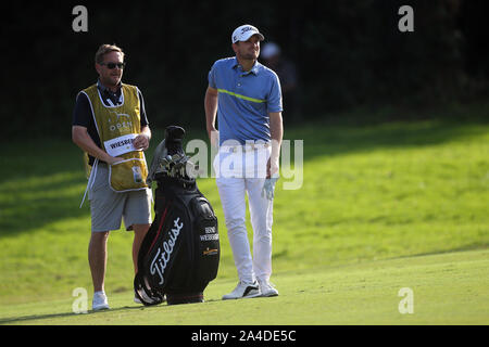 Rom, Italien. 13 Okt, 2019. Rom, Italien, 13. Oktober 2019: Bernd Wiesberger (Österreich) die Schale am Ende von Tag 4 der 76 Golf Italian Open gewinnen bei Olgiata Golfclub Am 13. Oktober 2019 in Rom, Italien Quelle: Unabhängige Fotoagentur/Alamy leben Nachrichten Stockfoto