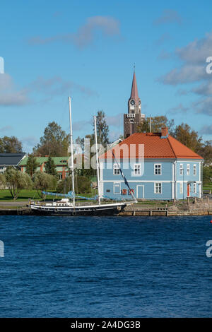 Küstenstadt Raahe in Finnland Stockfoto