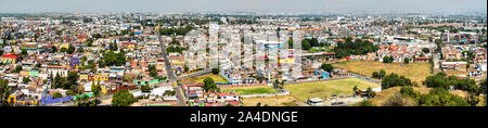 Antenne Panorama von Cholula Stadt in Mexiko Stockfoto