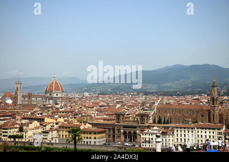 Wunderbare Aussicht auf die Stadt Florenz, die Hauptstadt der Toskana Stockfoto