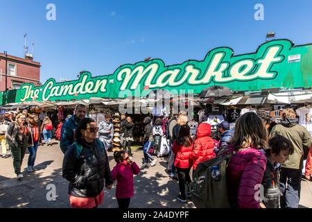 BUCK STREET MARKET, Camden Market, Camden Town, LONDON, ENGLAND Stockfoto