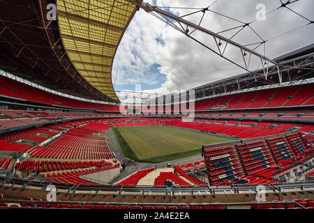 Wembley Stadium ist ein Stadion in Wembley, London, welche 2007 eröffnet. Stockfoto