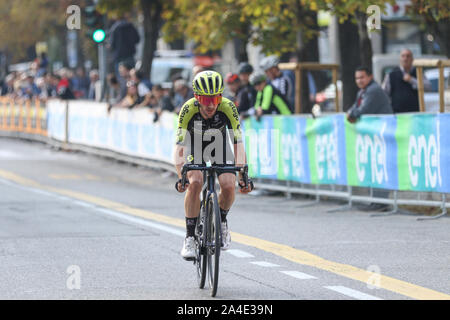 Adam Yates britische Radfahrer von Team Mitchelton Scott konkurrierenden Il Giro di Lombardia 2019 Radtour der Lombardei Comer see Italien Stockfoto