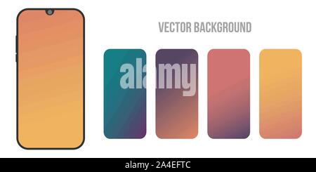 Weiche Farbe Hintergrund. Moderne-vektor design für mobile App. Soft color abstract Gradienten. Stockfoto