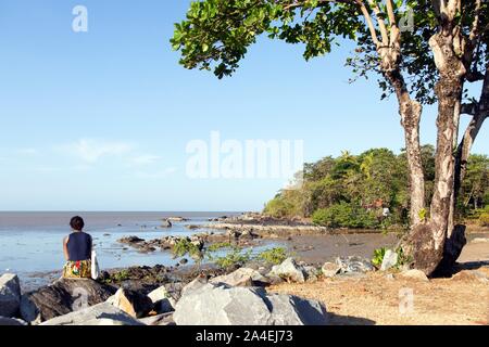 Ort DES AMANDIERS, Cayenne, Französisch-Guayana, überseeische Departement, SÜDAMERIKA, Frankreich Stockfoto