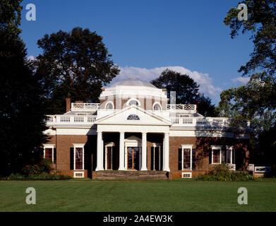 Thomas Jefferson's home Monticello bei Charlottesville, Virginia Stockfoto