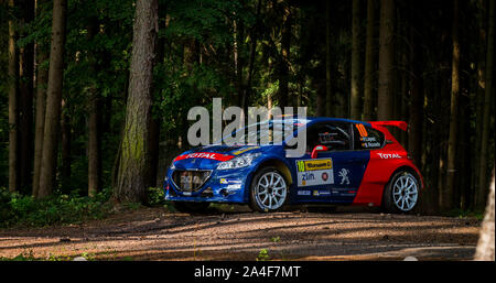 Barum Czech Rally Zlin Wald Bühne. Stockfoto