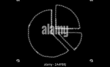 Schaltplan mit Zeichnung Stil auf der Tafel gezeichnet, animierte Material ideal für Compositing und motiongrafics Stockfoto