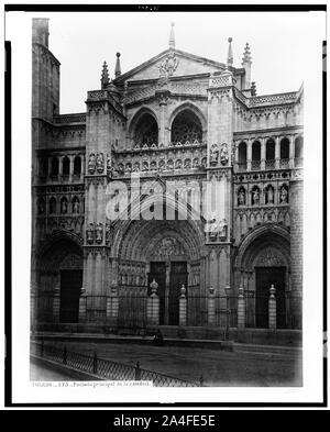 Toledo. Fachada principal de la Catedral Stockfoto