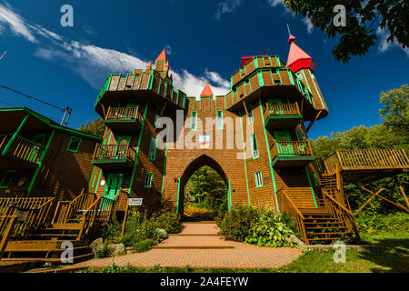 Château Bahia Pointe-à-la-Garde, Quebec, CA Stockfoto