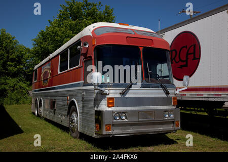 Tour bus für] Alabama, ein Grammy Award-winning Country Music und Southern Rock Band, die in Fort Payne, Alabama entstand Stockfoto