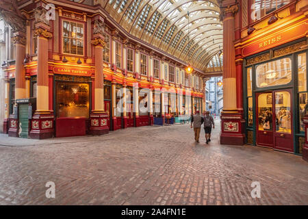 Leadenhall Market an der Stadt von London Stockfoto