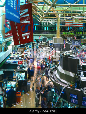 Trading Floor, New York Stock Exchange, New York City, New York, Stockfoto
