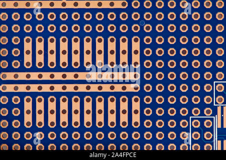Leiterplatte closeup - elektronische Komponente für Funkanlagen und digitale Microchip, Konzept für die Entwicklung der elektrischen Stromkreise Stockfoto