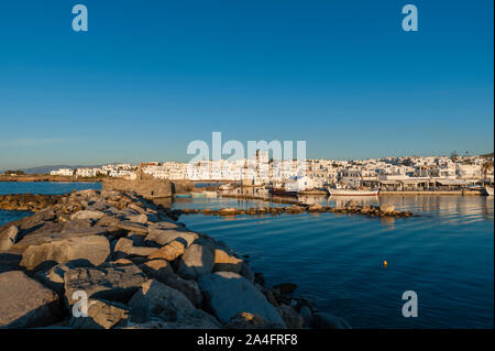 Naoussa, Paros Island, südliche Ägäis, Griechenland. Stockfoto