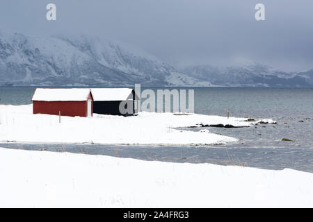 Osvoll, Vesteralen Inseln, Norwegen. Stockfoto