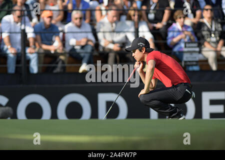 Der Österreicher Bernd Wiesberger gewann mit 268 (66 70 67 65, -16) Der 76. italienischen Öffnen, die fünfte Veranstaltung der Europäischen Tour Rolex-Serie, die auf dem schwierigen Kurs der Olgiata Golfplatz (Par 71) in Rom, wo die Azzurri Francesco Laporta, 7. mit 275 (-9) und Andrea Pavan, zehnte mit 276 (-8) Ein grosser Test angeboten. (Foto von Domenico CIppitelli/Pacific Press) Stockfoto