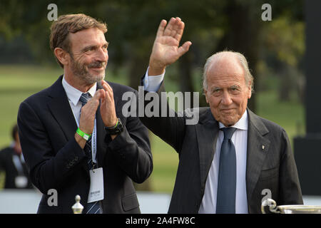 Der Österreicher Bernd Wiesberger gewann mit 268 (66 70 67 65, -16) Der 76. italienischen Öffnen, die fünfte Veranstaltung der Europäischen Tour Rolex-Serie, die auf dem schwierigen Kurs der Olgiata Golfplatz (Par 71) in Rom, wo die Azzurri Francesco Laporta, 7. mit 275 (-9) und Andrea Pavan, zehnte mit 276 (-8) Ein grosser Test angeboten. (Foto von Domenico CIppitelli/Pacific Press) Stockfoto