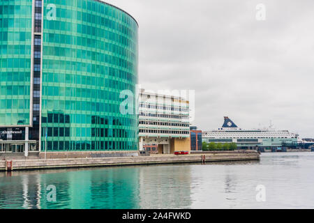 Alm. Marke, früher Aktieselskabet Det Ostasiatiske Kompagni (EAC, East Asiatic Company), durch die plh Arkitekter, 1994, Kopenhagen, Dänemark, Stockfoto