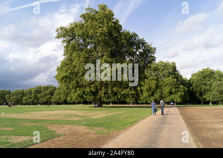Einen Tag wandern im Hyde Park Stockfoto