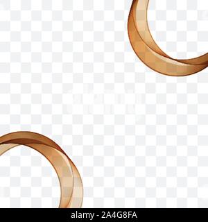 Golden abstract vector Kreise auf den Kanten. Schach Hintergrund. Eps 10. Stock Vektor