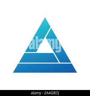 Moderne Dreieck Infografik Element. Vector Illustration. Kann für Workflow Layout, Schaltplan, schritt Optionen, Web Design verwendet werden, Infografiken. Lieferbar vect Stock Vektor