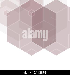 Braun Sechsecken. Abstrakt Hintergrund. polygonalen Stil origami Mosaik Stock Vektor