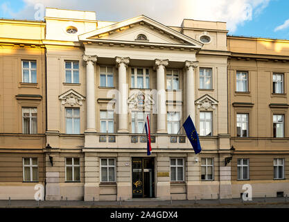 Kroatische Parlament Gebäude auf dem Markusplatz, Zagreb, Kroatien Stockfoto