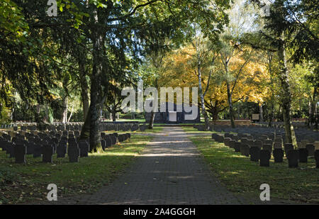 Gedenkstätte für die Opfer der beiden Weltkriege auf dem Hauptfriedhof in Frankfurt am Main Deutschland Stockfoto