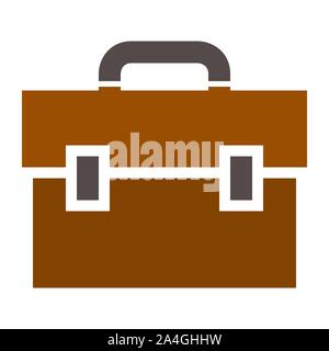 Business Portfolio Illustration, Büro Koffer - Aktenmappe Stock Vektor