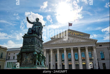 München, Deutschland - 13. Mai 2019 - Die Residenz im Zentrum von München, Bayern, Deutschland ist der Königliche Palast der Wittelsbacher Monarchen und ist jetzt ein Stockfoto