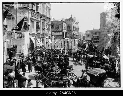 Türkische Truppen auf David Street, 1898 [Jerusalem]. Stockfoto