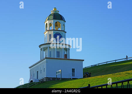 HALIFAX, Kanada - 6 Oct 2019 - Blick auf die Altstadt (Zitadelle Clock Tower) im Halifax Citadel, eine National Historic Site in der Hauptstadt des C Stockfoto
