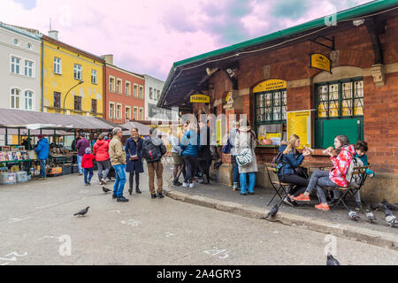 Ein Blick in Kazimierz in Krakau Stockfoto