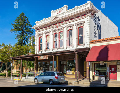 Kalifornien, Tehama County, Red Bluff, Downtown, antiken Speicher Stockfoto