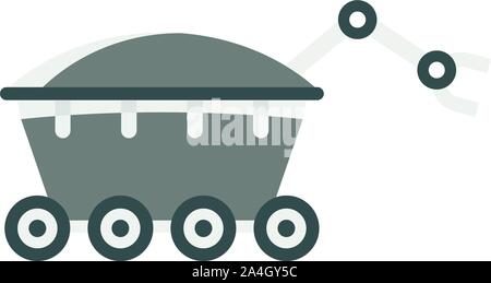 Space rover Symbol. Flache Darstellung von Raum rover Vektor Symbol für Web Design Stock Vektor
